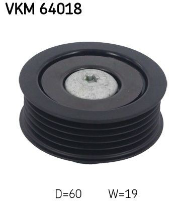 Rolo parasita da correia de transmissão VKM64018 SKF