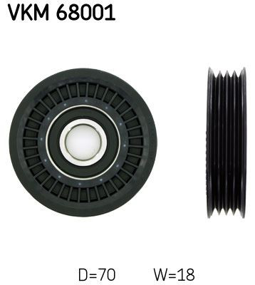 Rolo de reguladora de tensão da correia de transmissão SKF VKM68001
