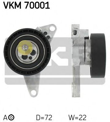 VKM70001 SKF Rolo de reguladora de tensão da correia do mecanismo de distribuição de gás