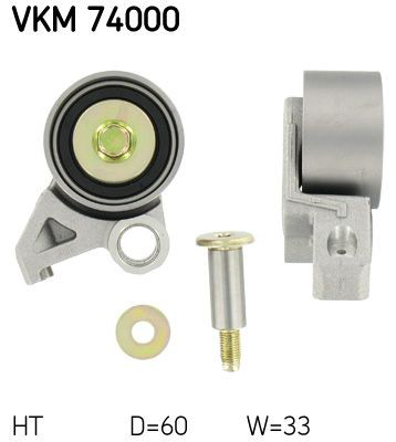 Rolo de reguladora de tensão da correia do mecanismo de distribuição de gás SKF VKM74000 preço, a partir de 39,27 USD