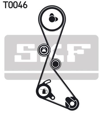 VKMA06101 SKF Correia do mecanismo de distribuição de gás, kit