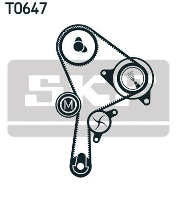 Correia do mecanismo de distribuição de gás, kit SKF VKMA06127 preço, a partir de 73,69 USD