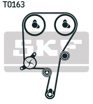 Correia do mecanismo de distribuição de gás, kit SKF VKMA06602