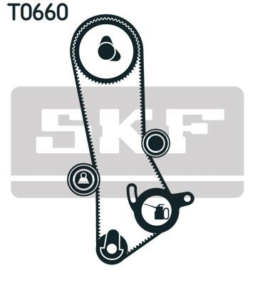 VKMA91015 SKF Correia do mecanismo de distribuição de gás, kit