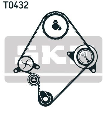 VKMA94009 SKF Correia do mecanismo de distribuição de gás, kit