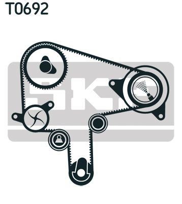 VKMA94620 SKF Correia do mecanismo de distribuição de gás, kit