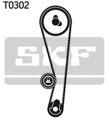 VKMA95641 SKF Correia do mecanismo de distribuição de gás, kit