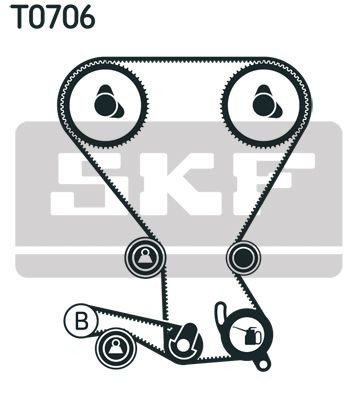 Correia do mecanismo de distribuição de gás, kit SKF VKMA95666 preço, a partir de 122,64 USD