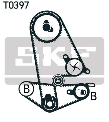VKMC93011 SKF Correia do mecanismo de distribuição de gás, kit