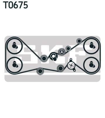 Correia do mecanismo de distribuição de gás, kit SKF VKMC981154 preço, a partir de 327,45 USD