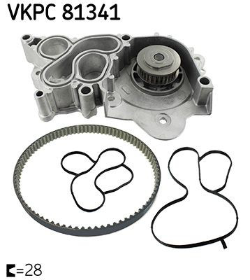 Bomba de água (bomba) de esfriamento VKPC81341 SKF