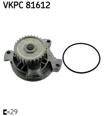 Bomba de água (bomba) de esfriamento VKPC81612 SKF