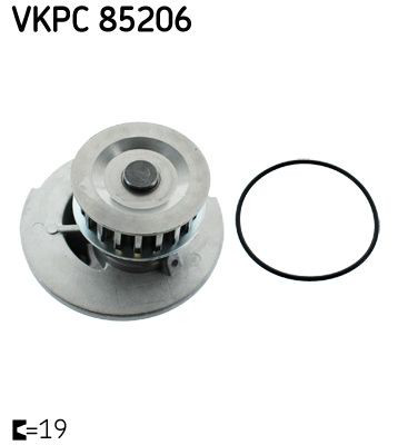 Bomba de água (bomba) de esfriamento VKPC85206 SKF