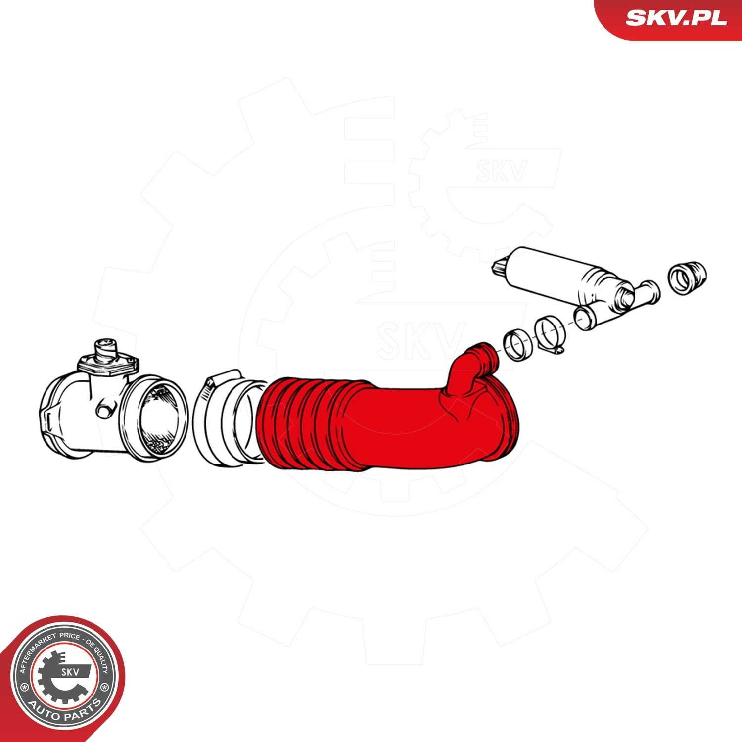 Compre 24SKV442 SKV Cano derivado de ar do medidor de consumo do ar