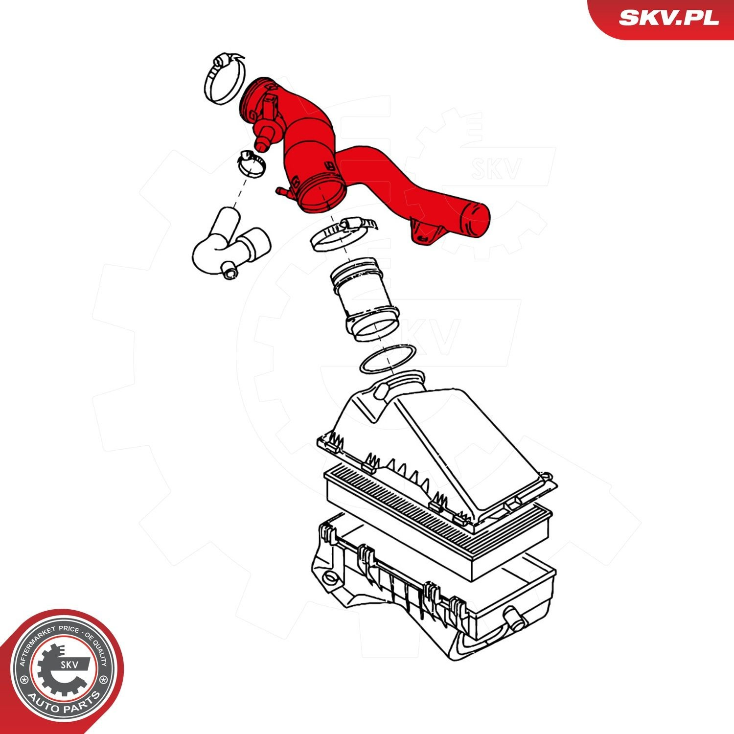 43SKV125 SKV Cano derivado de ar do medidor de consumo do ar