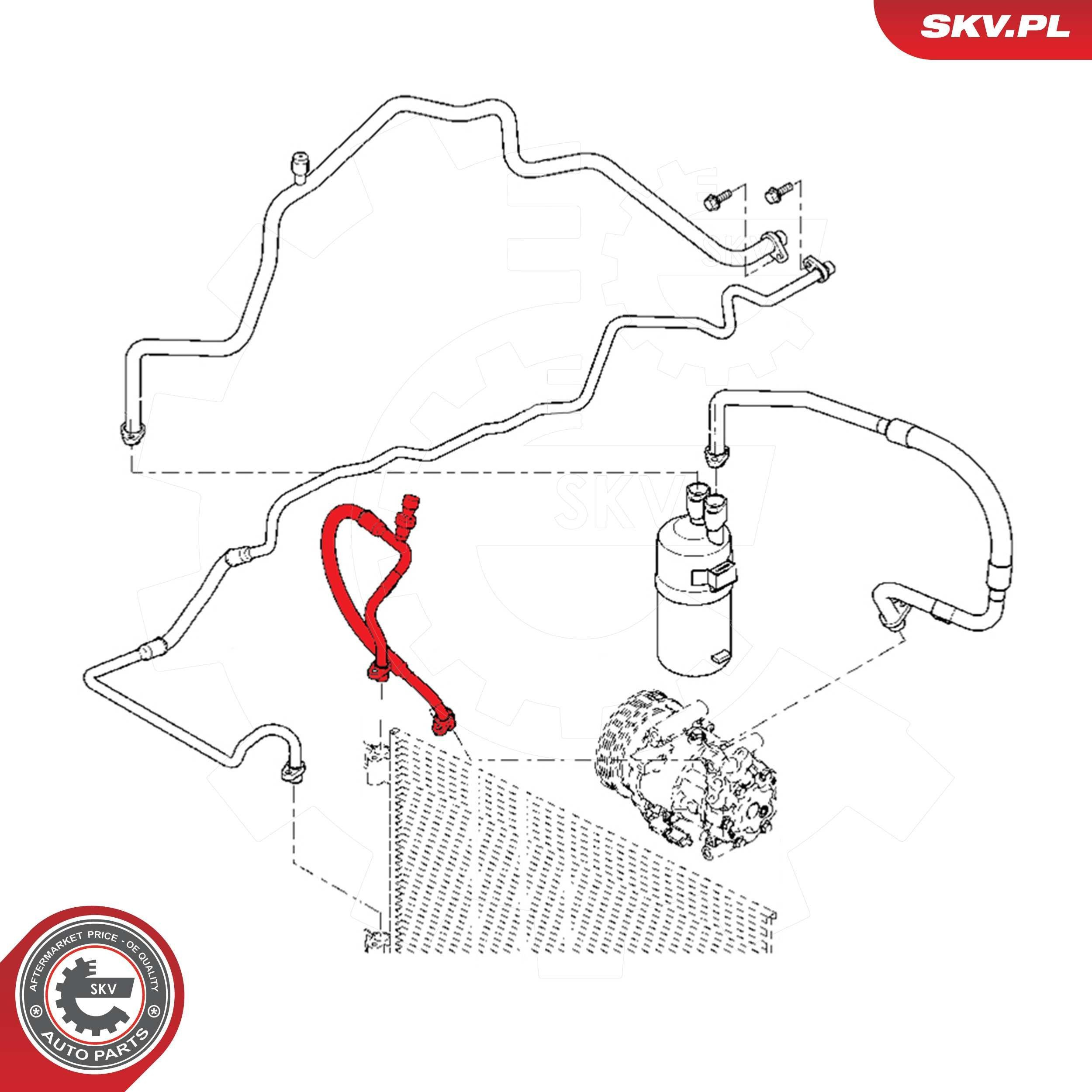 8200899766 Nissan/Infiniti Mangueira de aparelho de ar condicionado, desde o compressor até o radiador