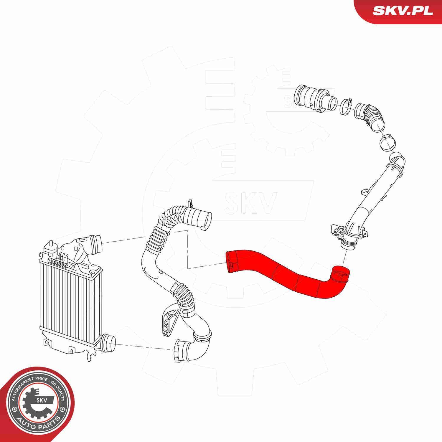 Mangueira (cano derivado) de intercooler SKV 54SKV009 preço, a partir de 103,01 USD