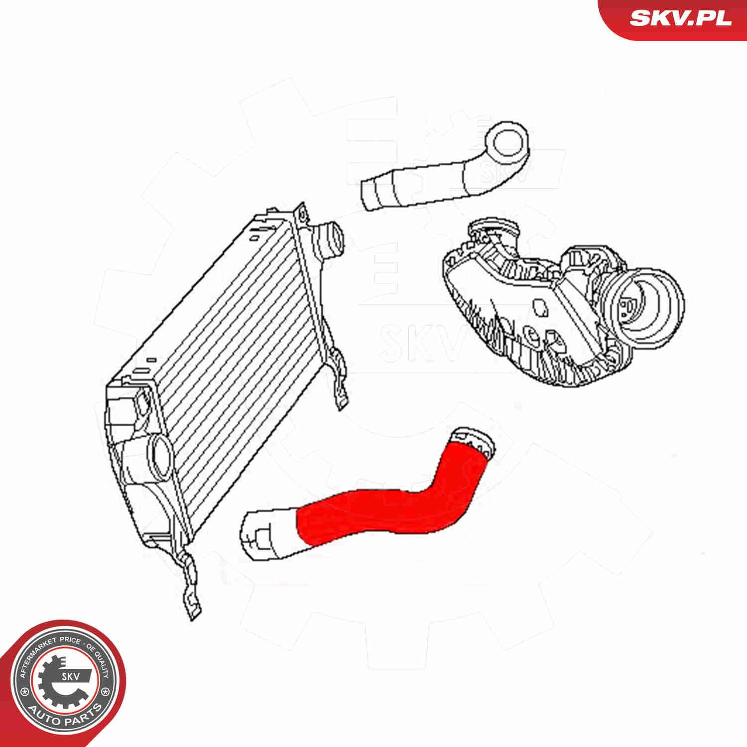 54SKV103 SKV Mangueira (cano derivado) de intercooler