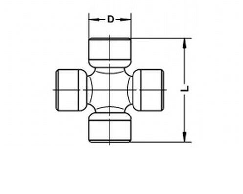 U940 GKN-Spidan Cruzeta da junta universal traseira