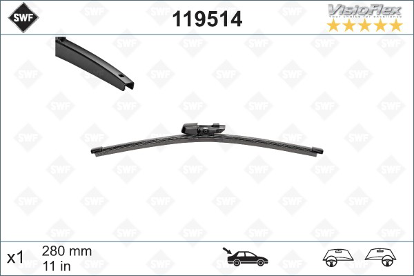Limpa-pára-brisas de vidro traseiro SWF 119514 preço, a partir de 6,58 USD