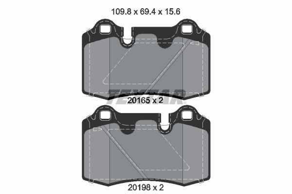 Compre 7G432C562AA Aston Martin Sapatas do freio traseiras de disco