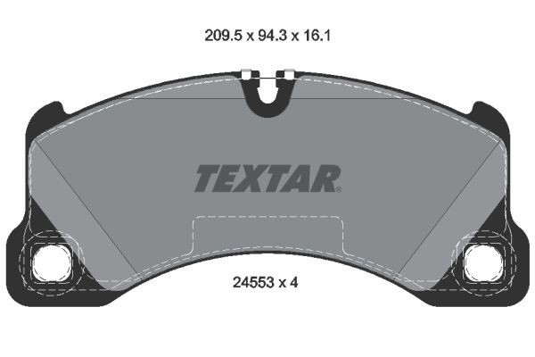 2455301 Textar Sapatas do freio dianteiras de disco
