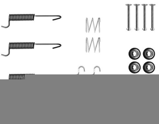 Kit de montagem das sapatas traseiras de tambor KIA Carnival III VQ