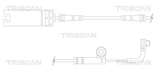 Sensor dianteiro de desgaste das sapatas do freio para BMW 5  E60