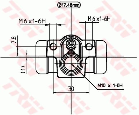 Cilindro traseiro do freio de rodas de trabalho para Honda Jazz  GD, GE