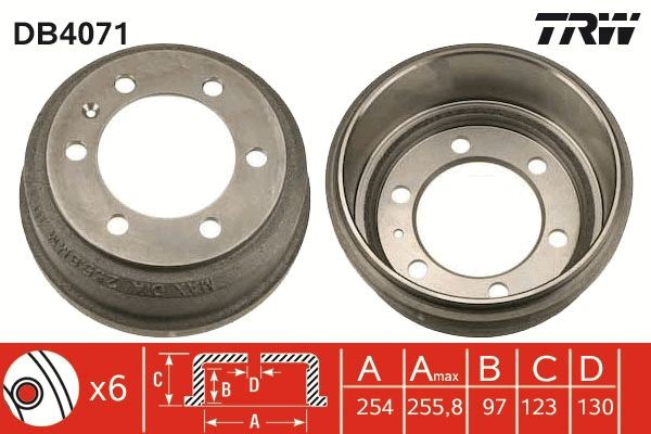 Tambor do freio traseiro Fiat/Alfa/Lancia 7165379 preço, a partir de 61,66 USD