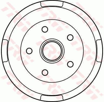 Tambor do freio traseiro Mazda 626 III GD