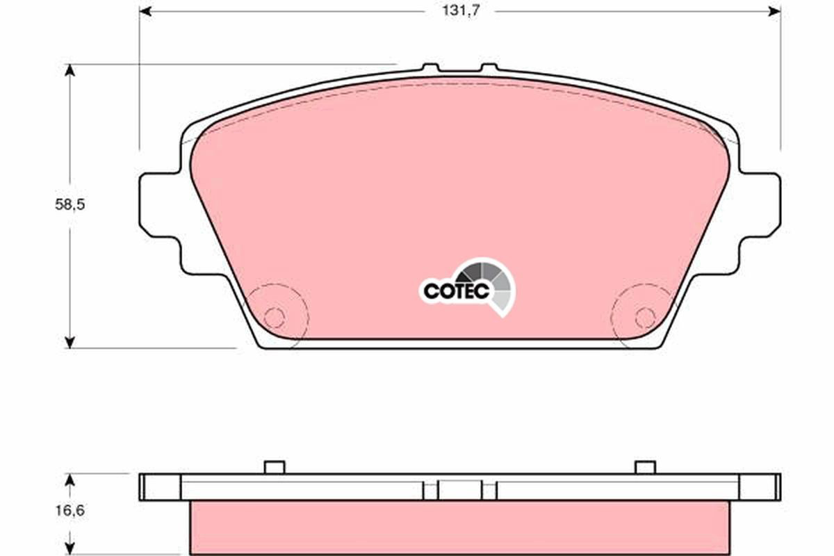 GDB3291 TRW Sapatas do freio dianteiras de disco