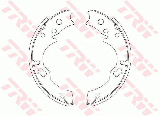 Sapatas do freio de estacionamento Nissan/Infiniti 3616089TA0 preço, a partir de 26,56 USD