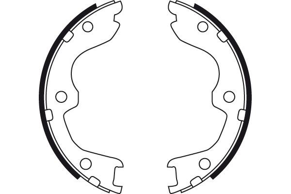 Sapatas do freio de estacionamento Hyundai/Kia 581406A900