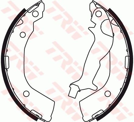 Sapatas do freio traseiras de tambor TRW GS8737 preço, a partir de 34,61 USD