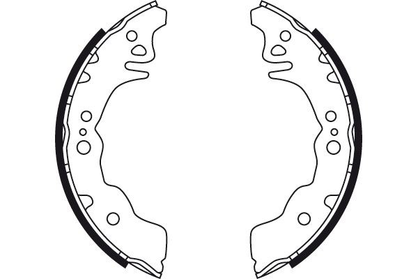 Sapatas do freio traseiras de tambor 04495B1170 Daihatsu