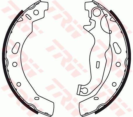  Sapatas do freio traseiras de tambor Mazda 2 III hatchback (DL, DJ) (2014 - 2023) III