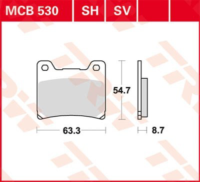 Sapatas do freio dianteiras de disco TRW MCB530 preço, a partir de 28,00 USD
