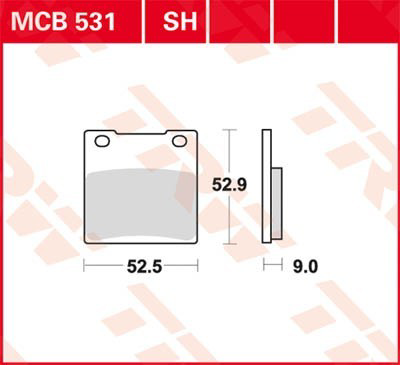 Sapatas do freio traseiras de disco TRW MCB531 preço, a partir de 29,79 USD