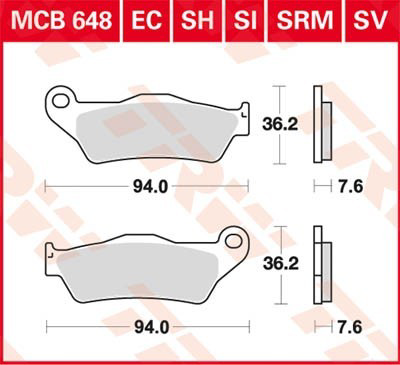 Compre 50313030000 KTM Sapatas do freio traseiras de disco