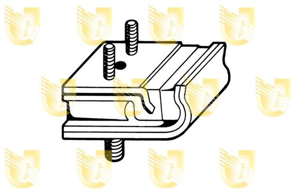 Coxim de transmissão (suporte da caixa de mudança) para Volkswagen Golf I 17
