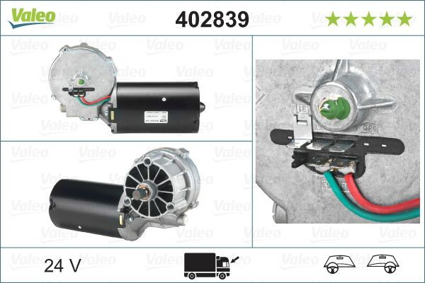 402839 VALEO Motor de limpador pára-brisas do pára-brisas