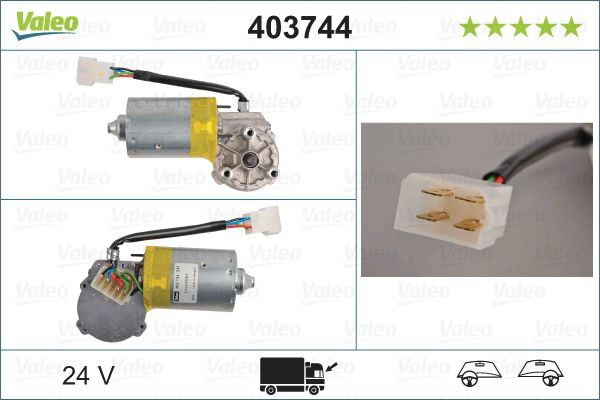 Motor de limpador pára-brisas do pára-brisas VALEO 403744
