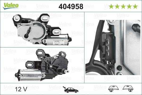 Motor de limpador pára-brisas de vidro traseiro VALEO 404958 preço, a partir de 110,38 USD