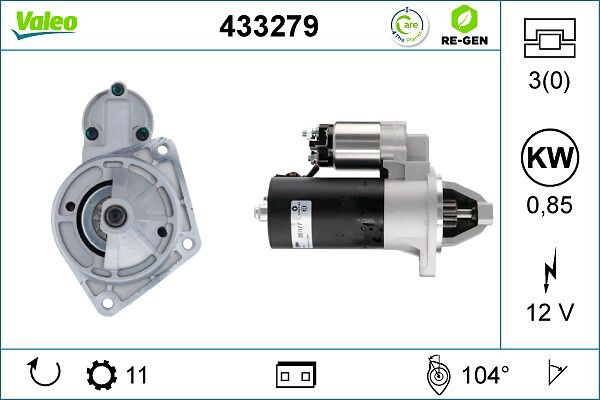 Motor de arranco VALEO 433279 preço, a partir de 209,70 USD