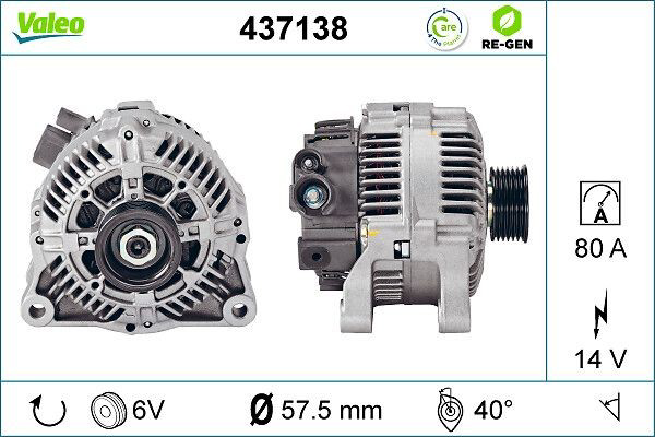 437138 VALEO Gerador