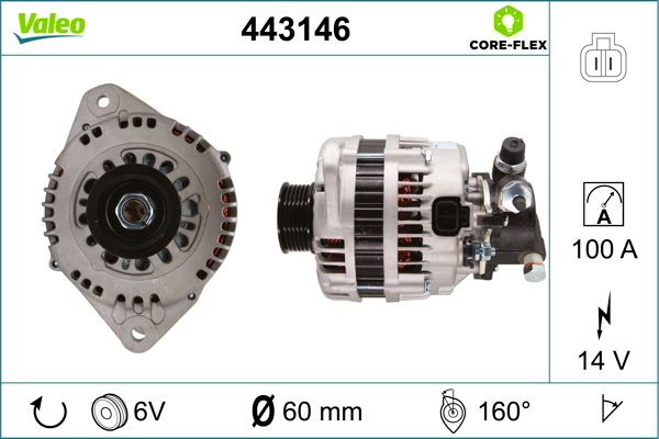 Gerador VALEO 443146 preço, a partir de 183,49 USD