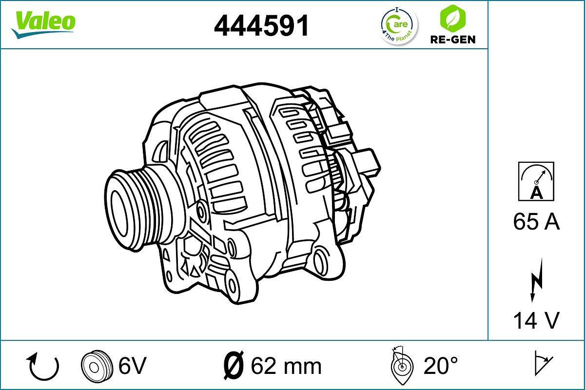 Gerador VALEO 444591 preço, a partir de 194,18 USD