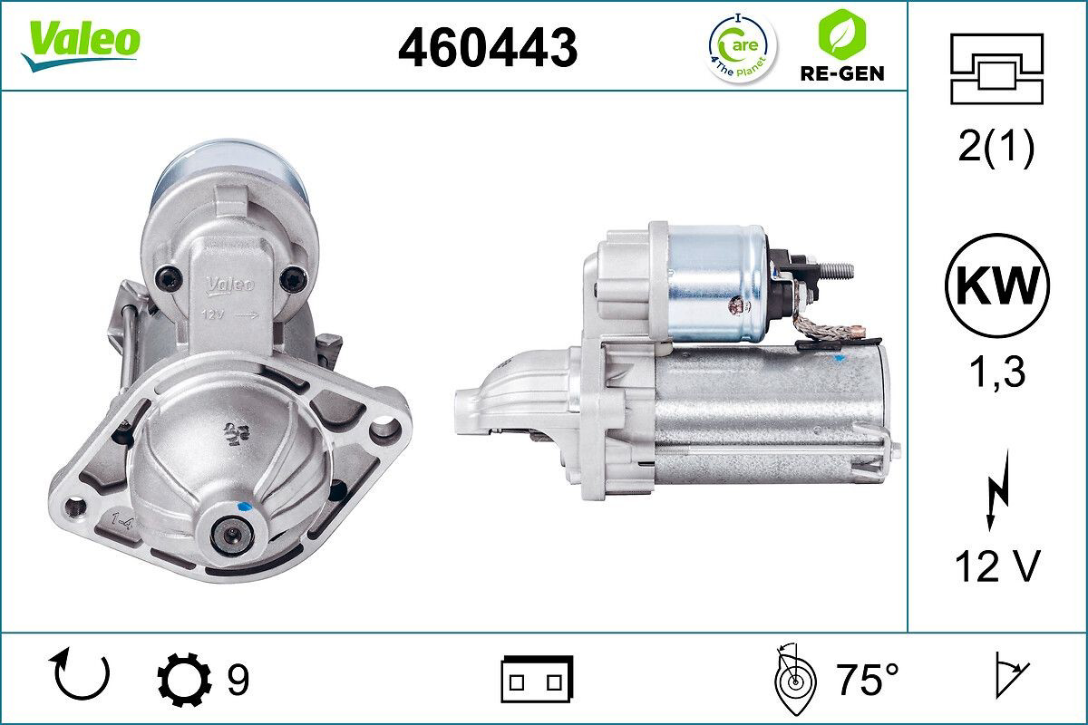 Motor de arranco VALEO 460443