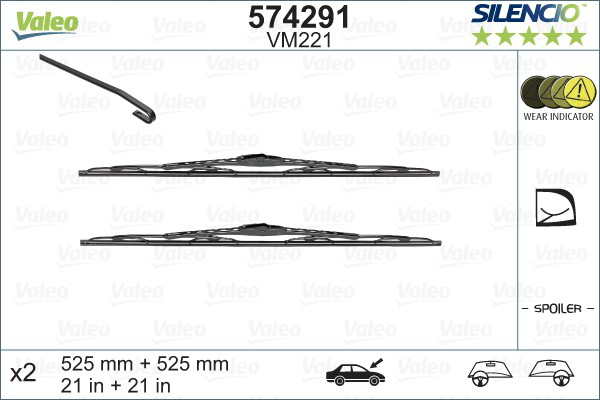  Limpa-pára-brisas do pára-brisas de condutor KIA Rio sedan (2001 - 2005) 